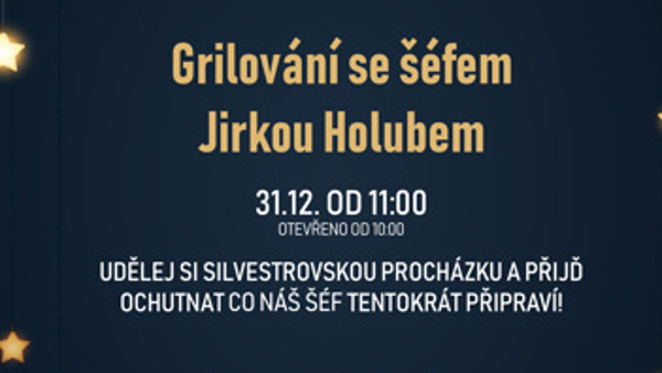 Grilování se šéfem Jirkou Holubem