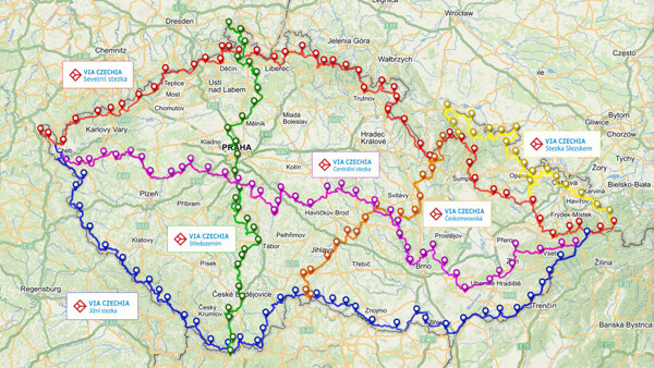 Českem křížem krážem po stezkách Via Czechia